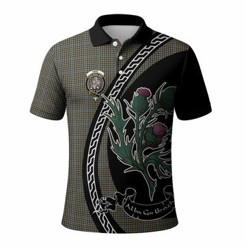 Haig Family Crest Tartan Polo Shirt Alba Thistle Inspired