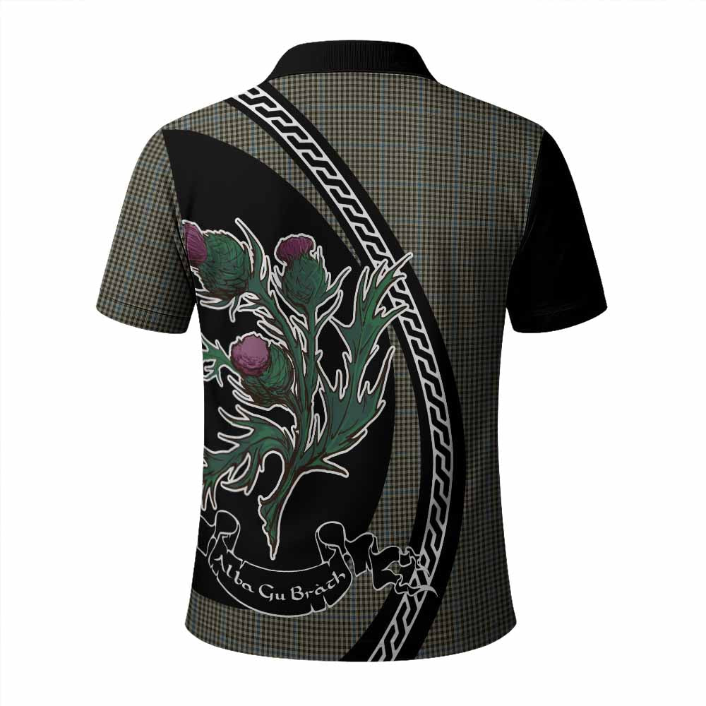 Haig Family Crest Tartan Polo Shirt Alba Thistle Inspired - Tartan Vibes Clothing