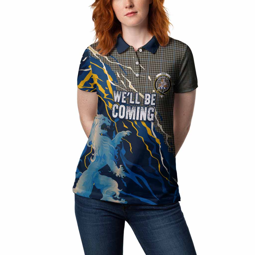 Haig Scotland Tartan Women Polo Shirt WC2026 Football - We'll Be Coming