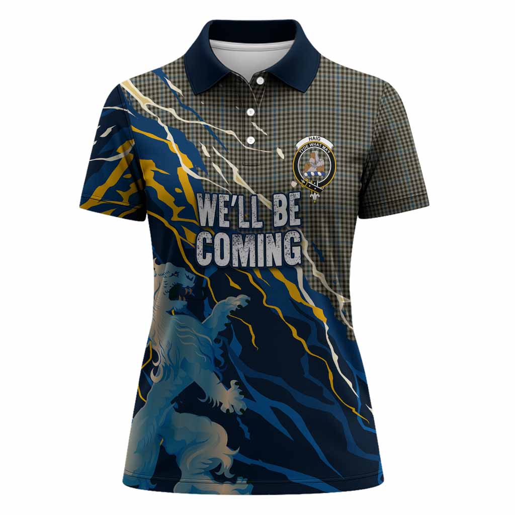 Haig Scotland Tartan Women Polo Shirt WC2026 Football - We'll Be Coming