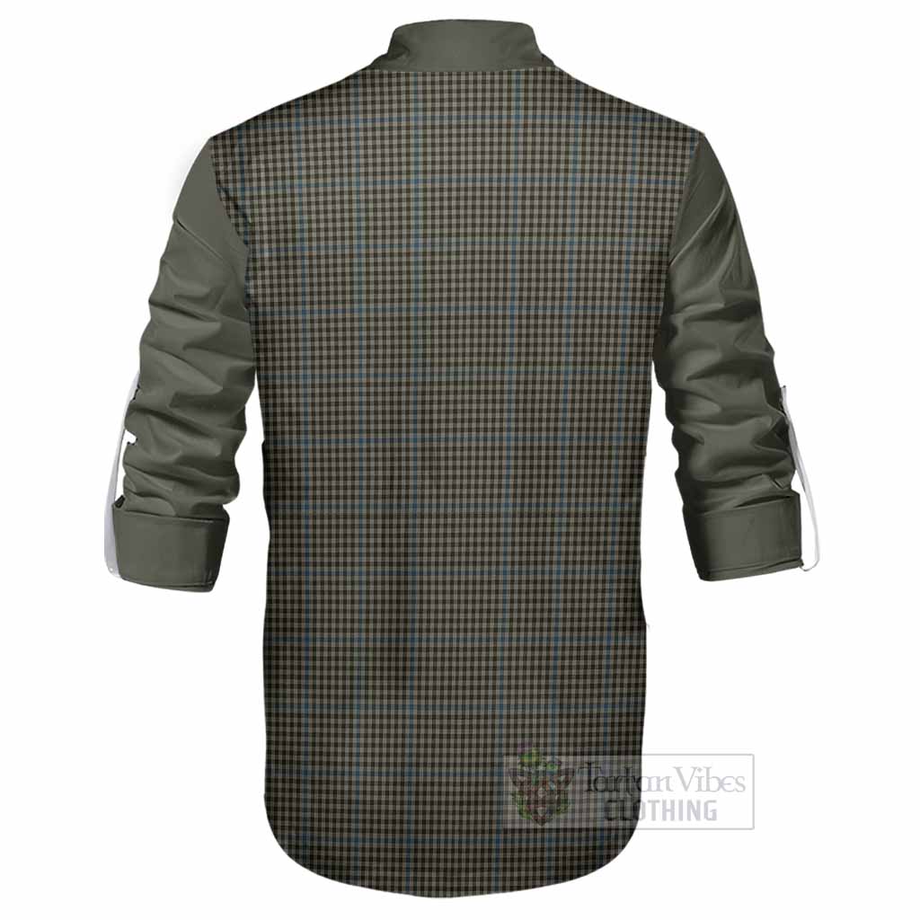 Haig Tartan Accent Ghillie Shirt with Family Crest