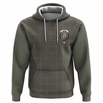 Haig Tartan Accent Hoodie with Family Crest