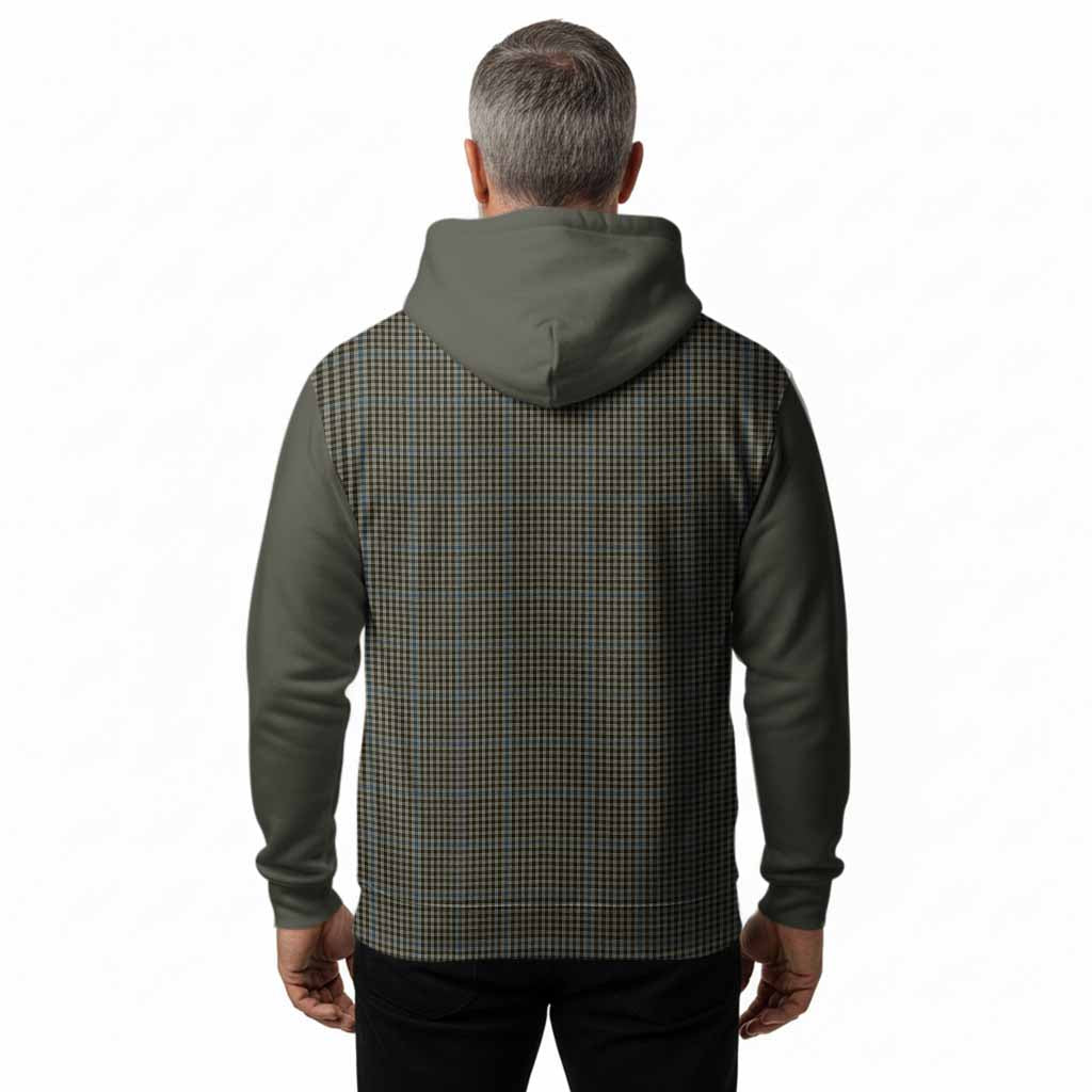 Haig Tartan Accent Hoodie with Family Crest