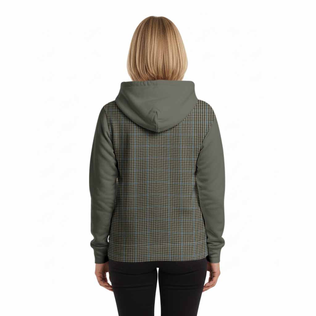 Haig Tartan Accent Hoodie with Family Crest