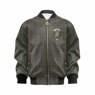 Haig Tartan Accent Kid Bomber Jacket with Family Crest