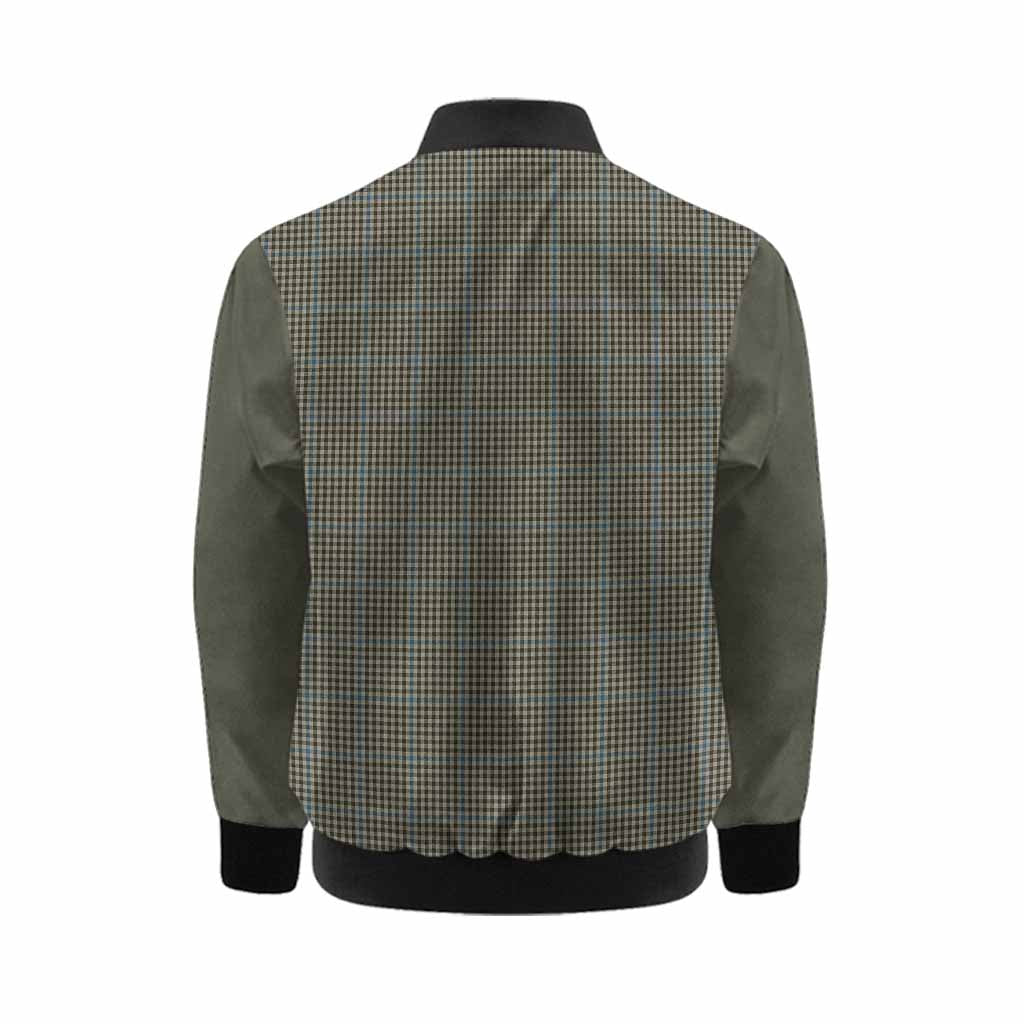 Haig Tartan Accent Kid Bomber Jacket with Family Crest