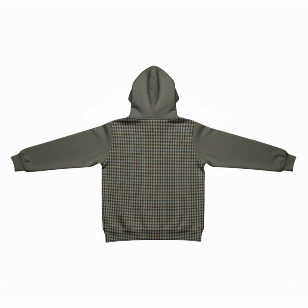 Haig Tartan Accent Kid Hoodie with Family Crest
