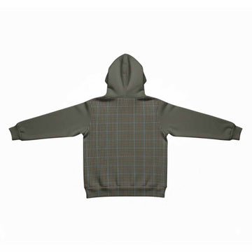 Haig Tartan Accent Kid Hoodie with Family Crest