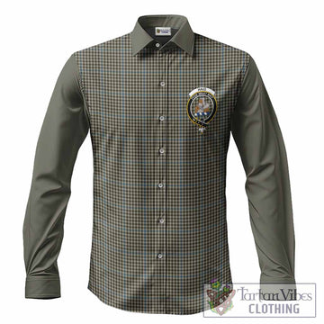 Haig Tartan Accent Long Sleeve Button Shirts with Family Crest