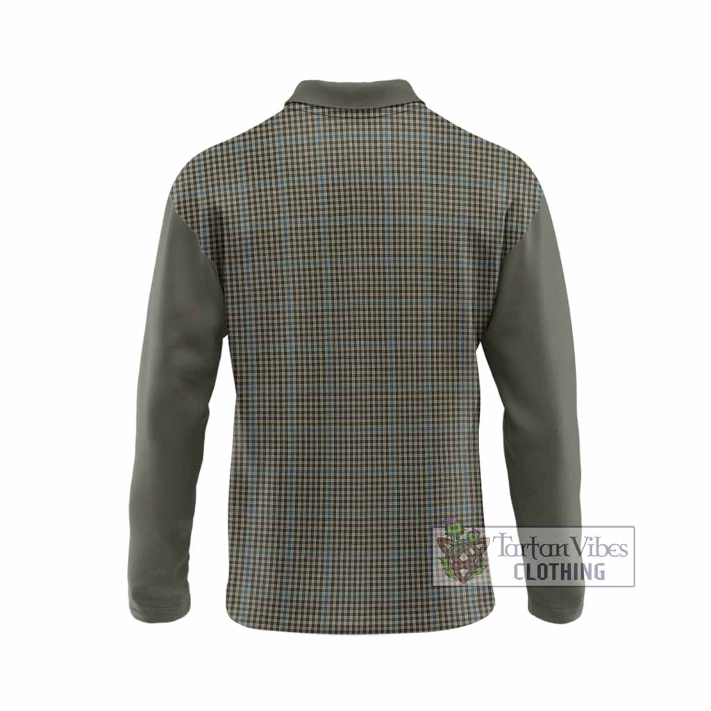 Haig Tartan Accent Long Sleeve Polo Shirt with Family Crest
