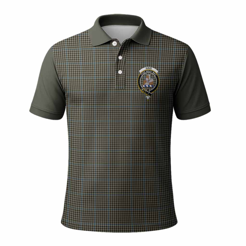 Haig Tartan Accent Polo Shirt with Family Crest