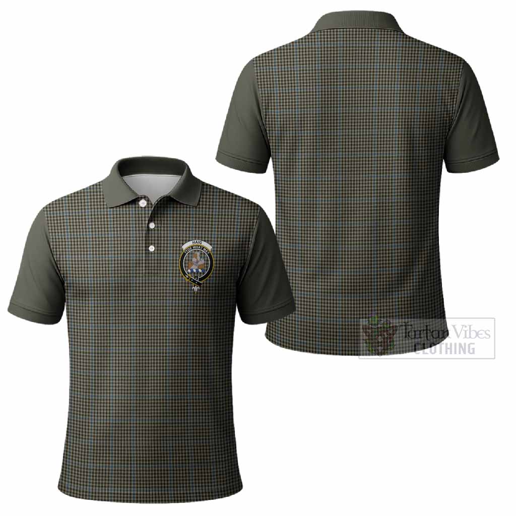 Haig Tartan Accent Polo Shirt with Family Crest