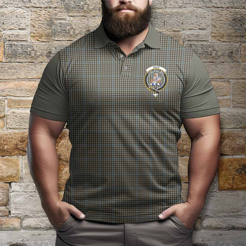 Haig Tartan Accent Polo Shirt with Family Crest