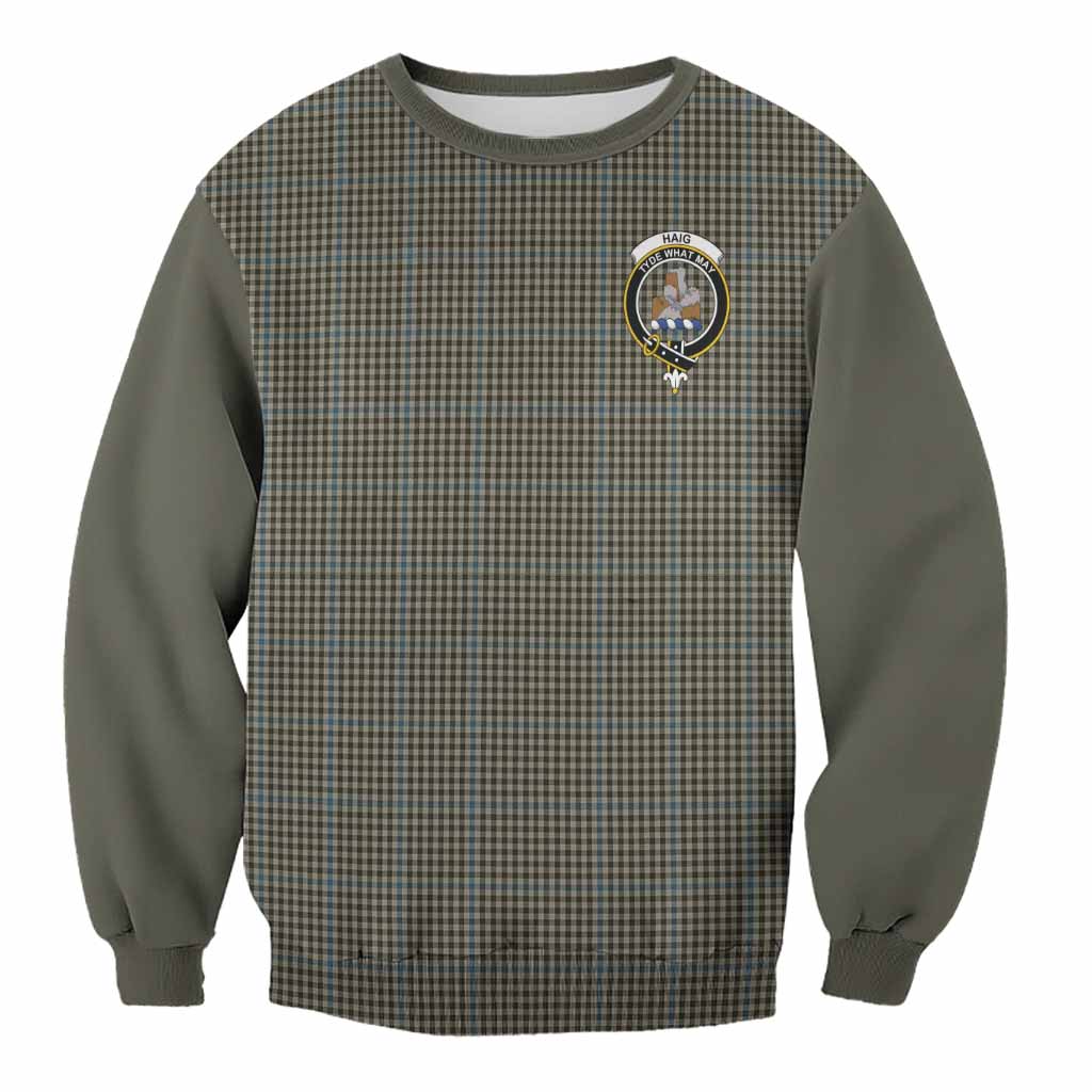 Haig Tartan Accent Sweatshirt with Family Crest