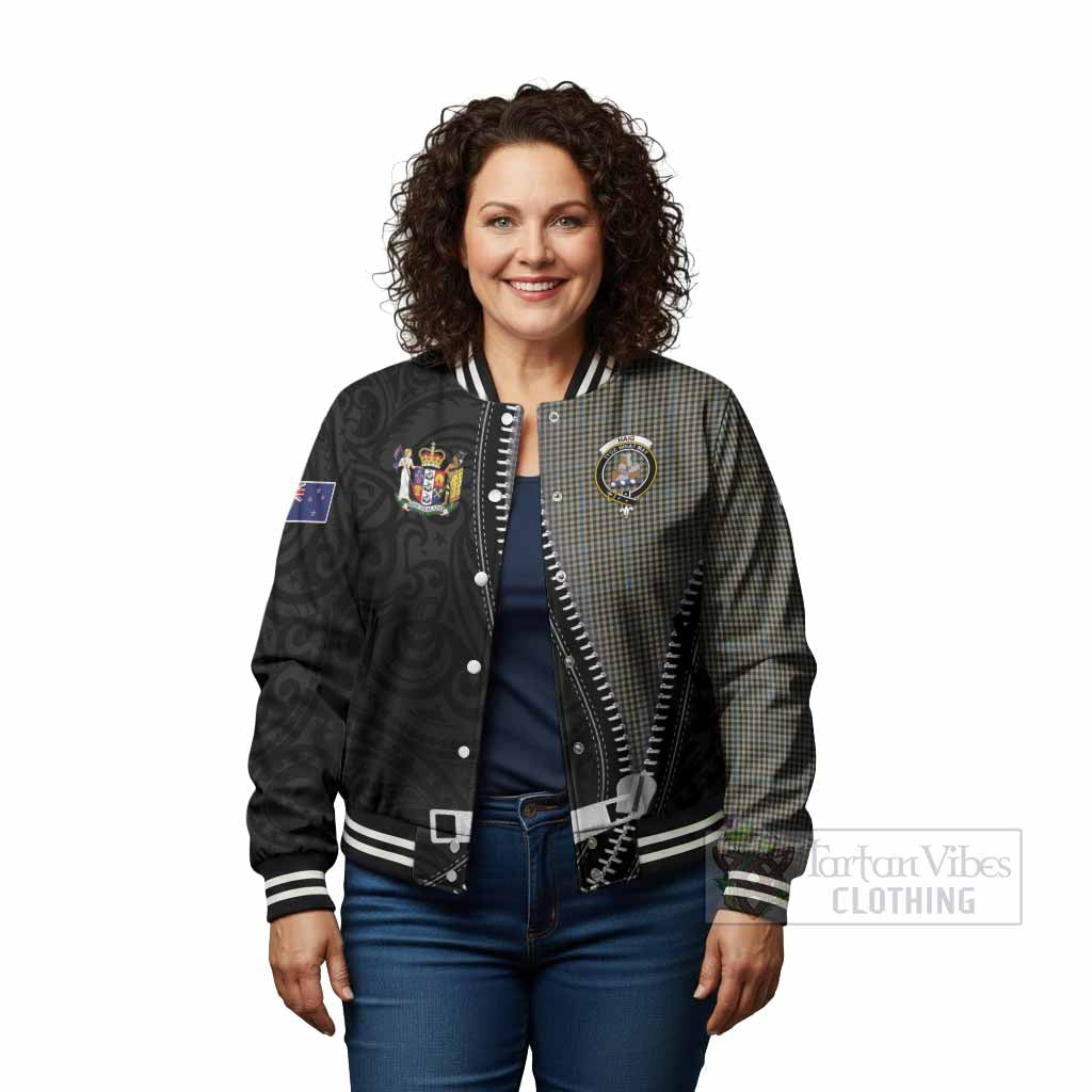 Haig Tartan Baseball Jacket New Zealand Pattern Unique Zipper Stylized