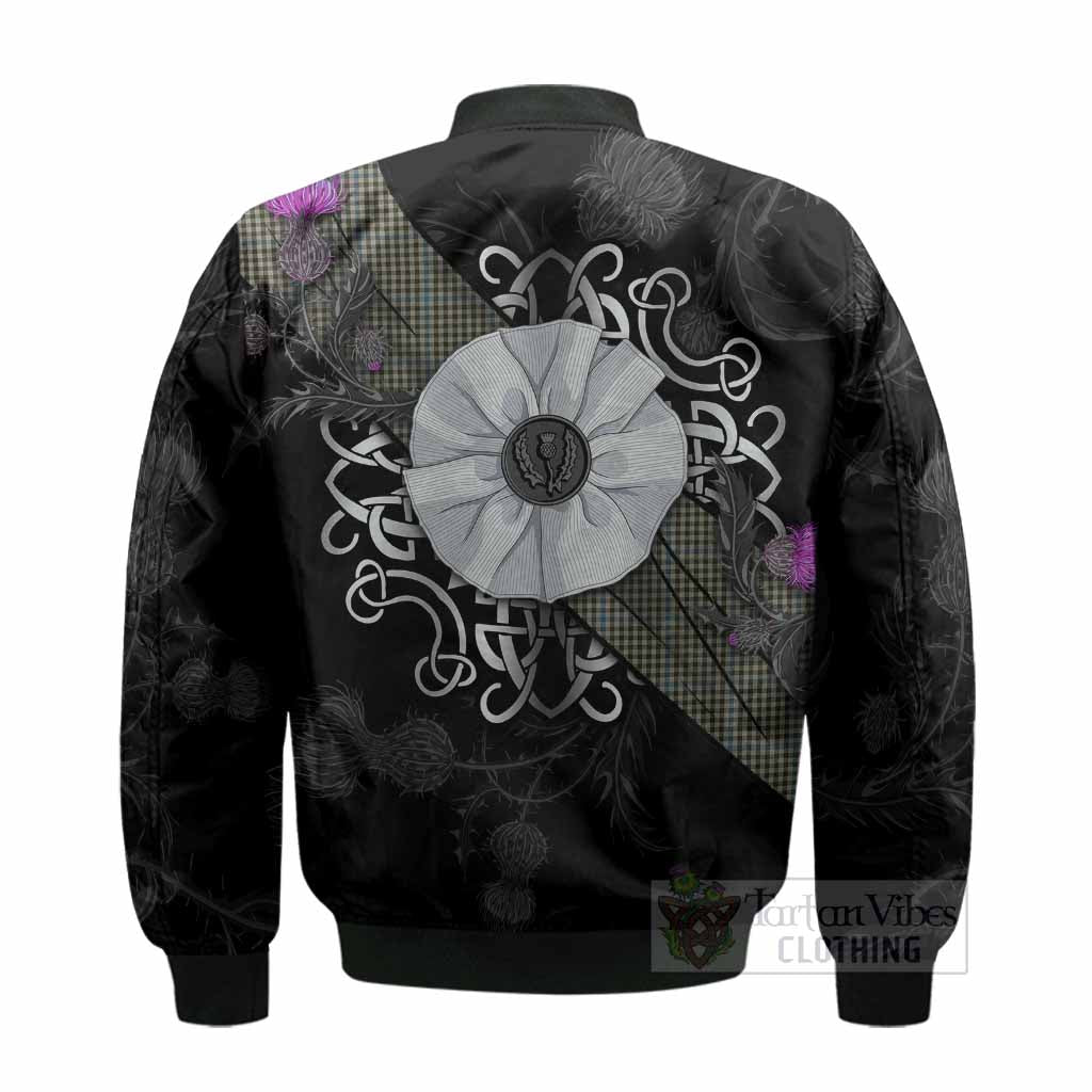 Haig Tartan Bomber Jacket Jacobite White Rose - Tartan Vibes Clothing