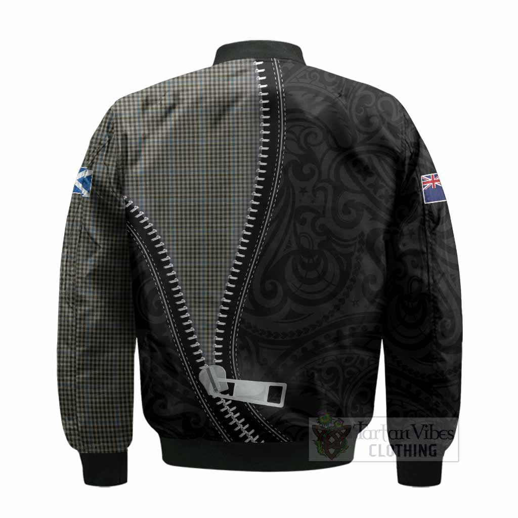 Haig Tartan Bomber Jacket New Zealand Pattern Unique Zipper Stylized
