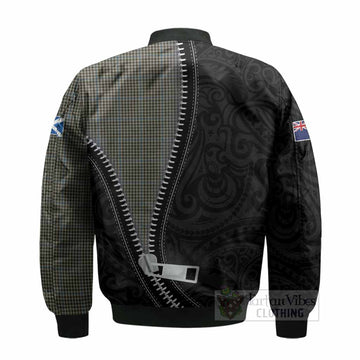 Haig Tartan Bomber Jacket New Zealand Pattern Unique Zipper Stylized