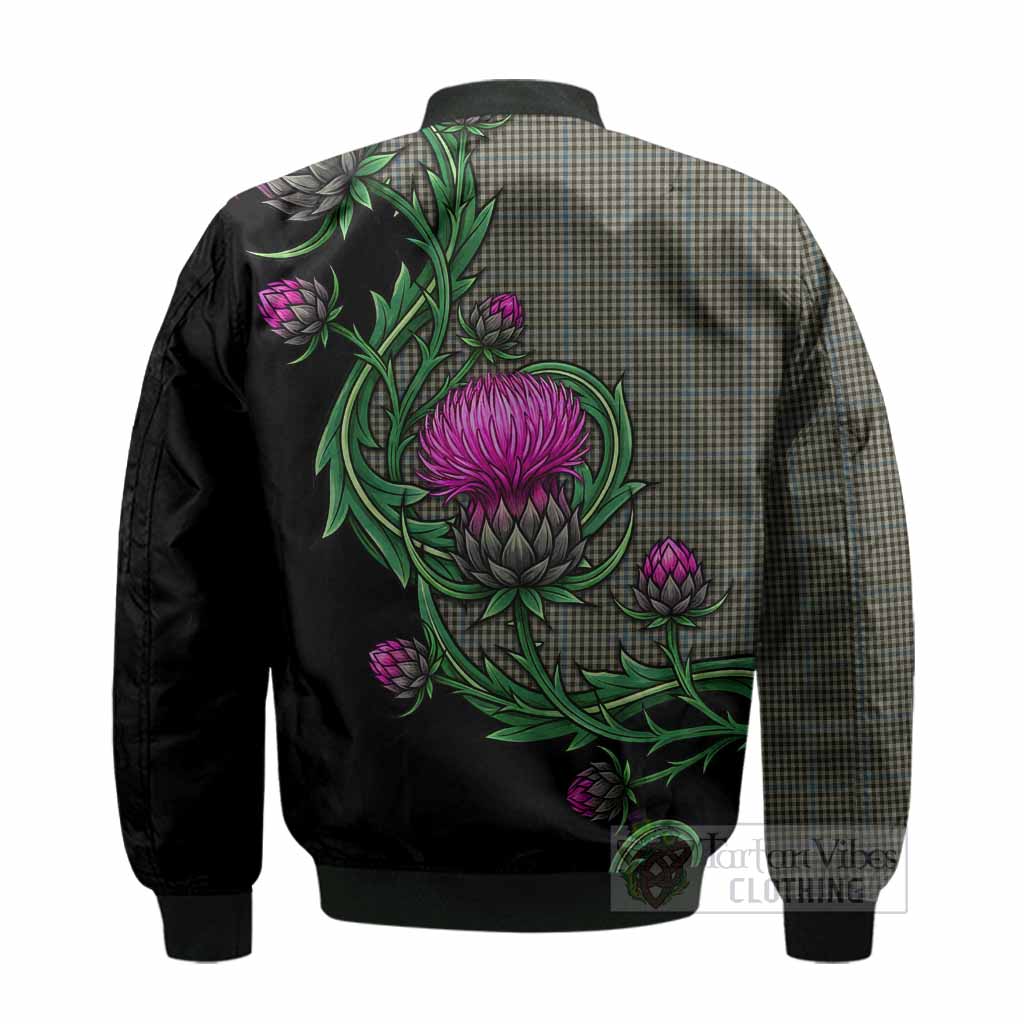 Haig Tartan Bomber Jacket Resilient Scottish Thistle - Tartan Vibes Clothing