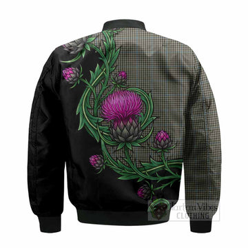 Haig Tartan Bomber Jacket Resilient Scottish Thistle - Tartan Vibes Clothing