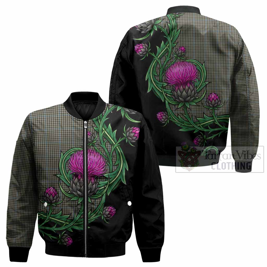 Haig Tartan Bomber Jacket Resilient Scottish Thistle - Tartan Vibes Clothing