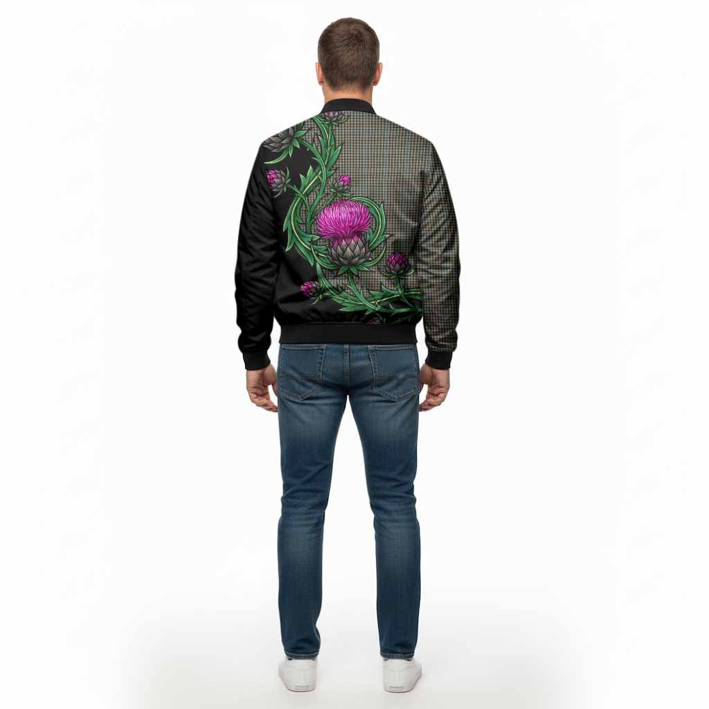 Haig Tartan Bomber Jacket Resilient Scottish Thistle - Tartan Vibes Clothing