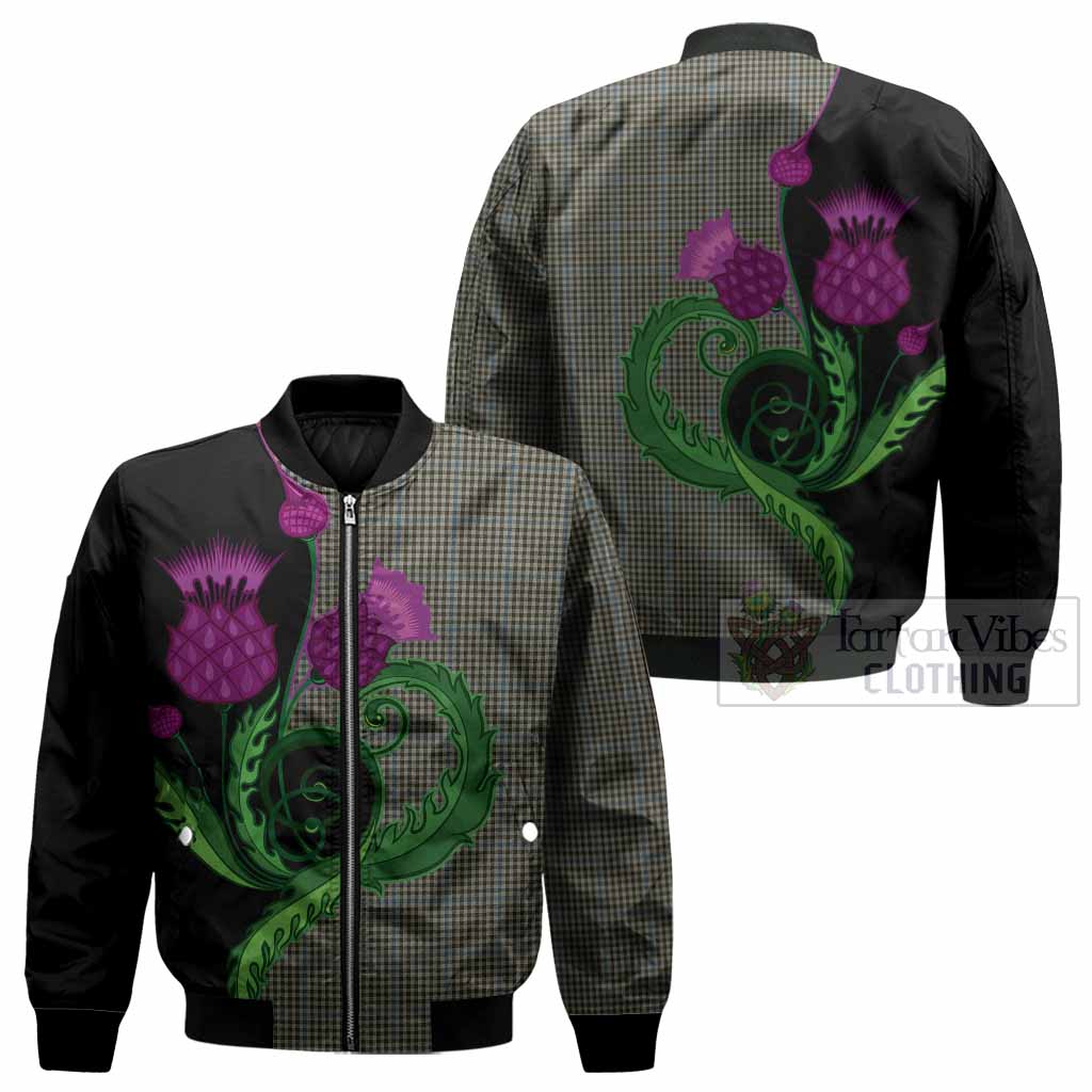 Haig Tartan Bomber Jacket Traditional Scottish Thistle