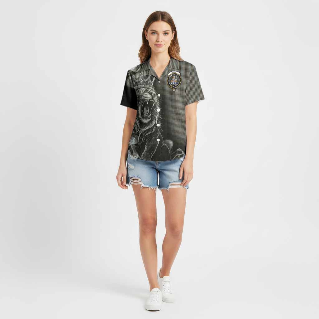 Haig Tartan Cotton Hawaiian Shirt Roaring Lion Heritage