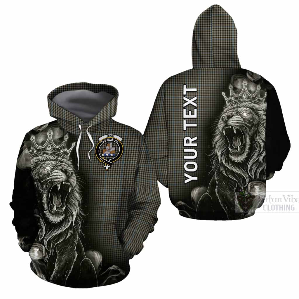 Haig Tartan Cotton Hoodie Roaring Lion Heritage