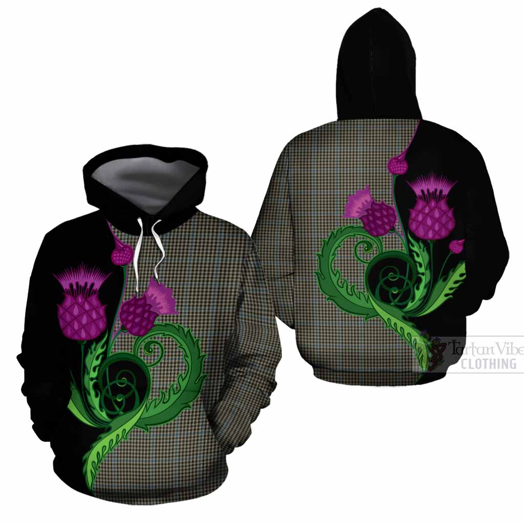 Haig Tartan Cotton Hoodie Traditional Scottish Thistle