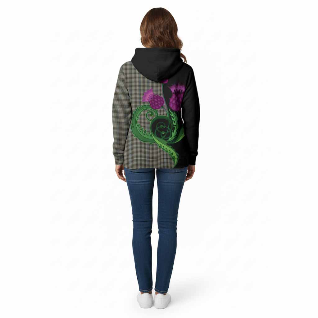 Haig Tartan Cotton Hoodie Traditional Scottish Thistle
