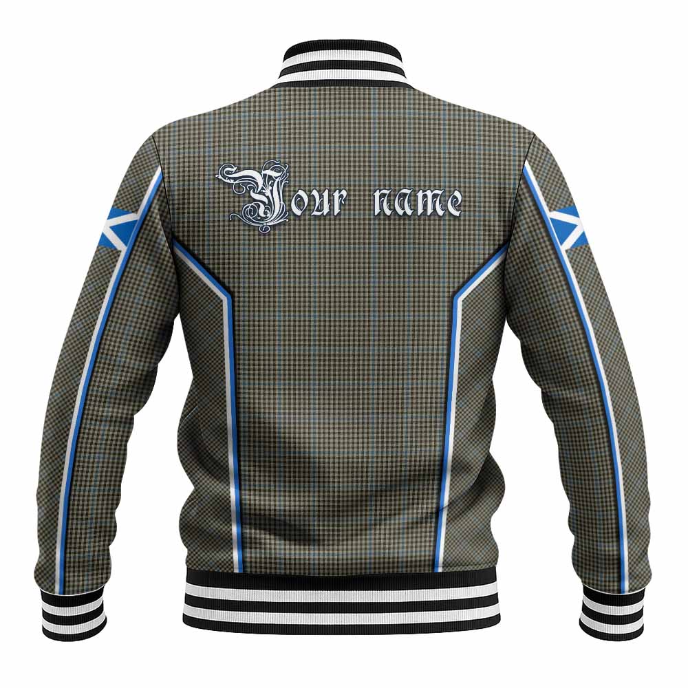 Haig Tartan Crest Baseball Jacket Scotland Coat of Arm Flag Style - Tartan Vibes Clothing