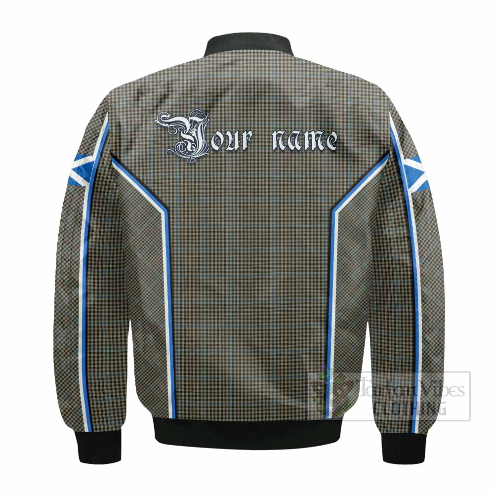 Haig Tartan Crest Bomber Jacket Scotland Coat of Arm Flag Style - Tartan Vibes Clothing