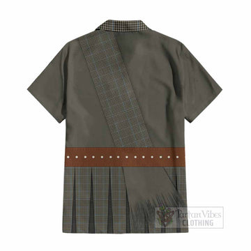 Haig Tartan Crest Cotton Hawaiian Shirt Kilt Costume Style