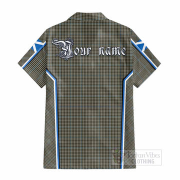 Haig Tartan Crest Cotton Hawaiian Shirt Scotland Coat of Arm Flag Style - Tartan Vibes Clothing
