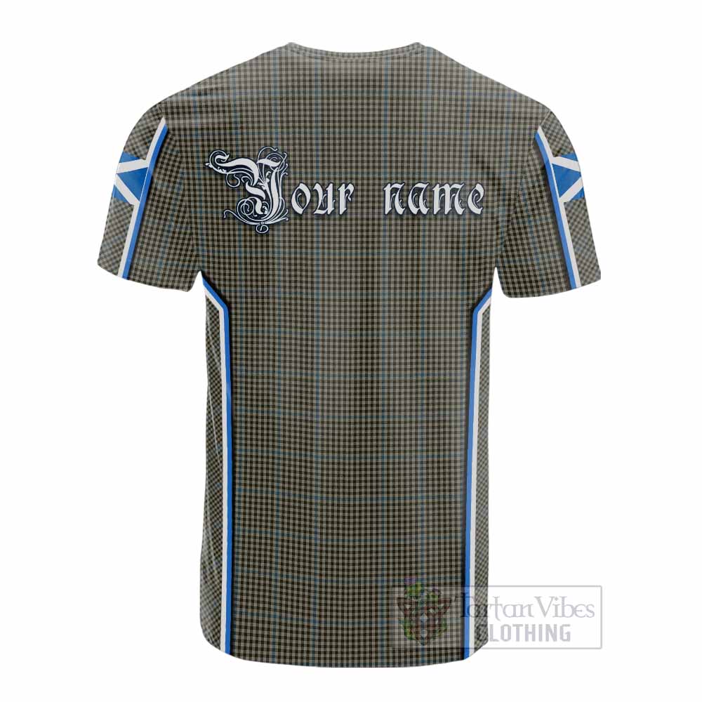 Haig Tartan Crest Cotton T-shirt Scotland Coat of Arm Flag Style - Tartan Vibes Clothing