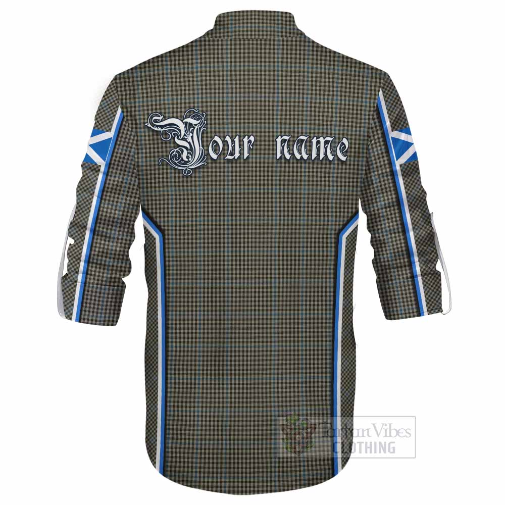 Haig Tartan Crest Ghillie Kilt Shirt Scotland Coat of Arm Flag Style - Tartan Vibes Clothing