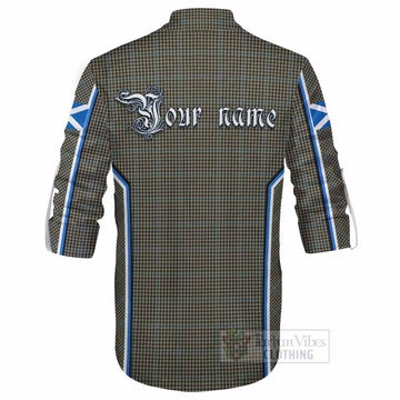 Haig Tartan Crest Ghillie Kilt Shirt Scotland Coat of Arm Flag Style
