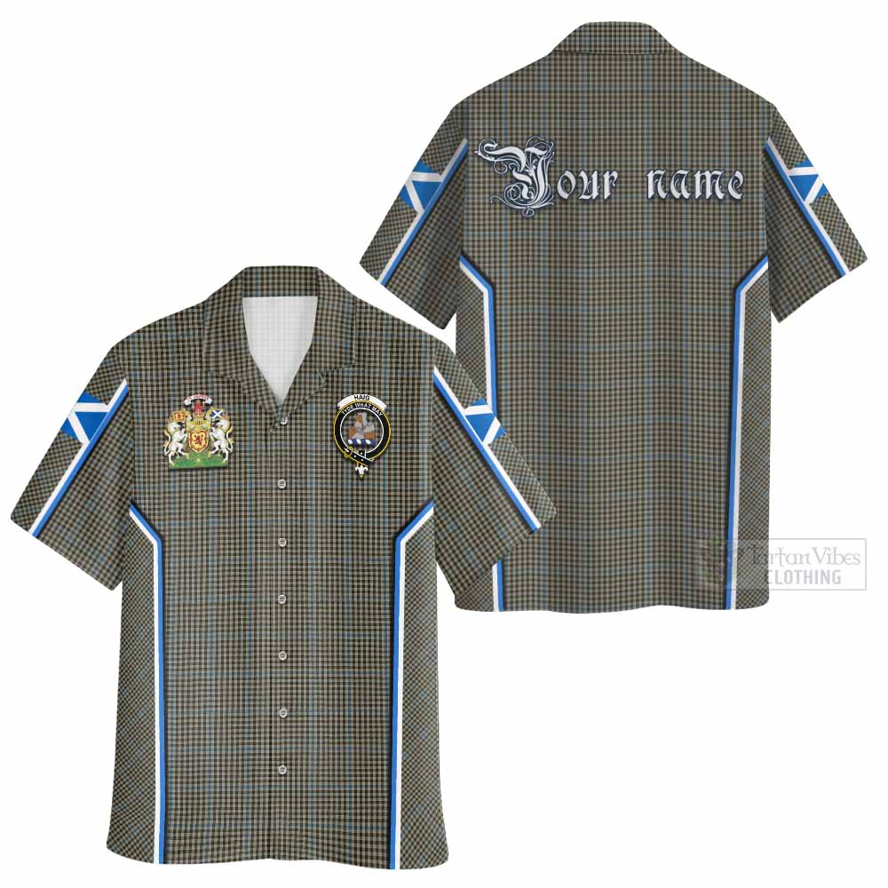Haig Tartan Crest Hawaiian Shirt Scotland Coat of Arm Flag Style - Tartan Vibes Clothing