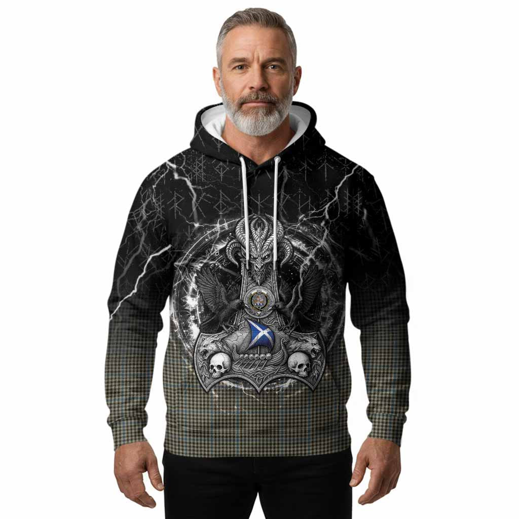 Haig Tartan Crest Hoodie Celtic Odin's Raven Legacy
