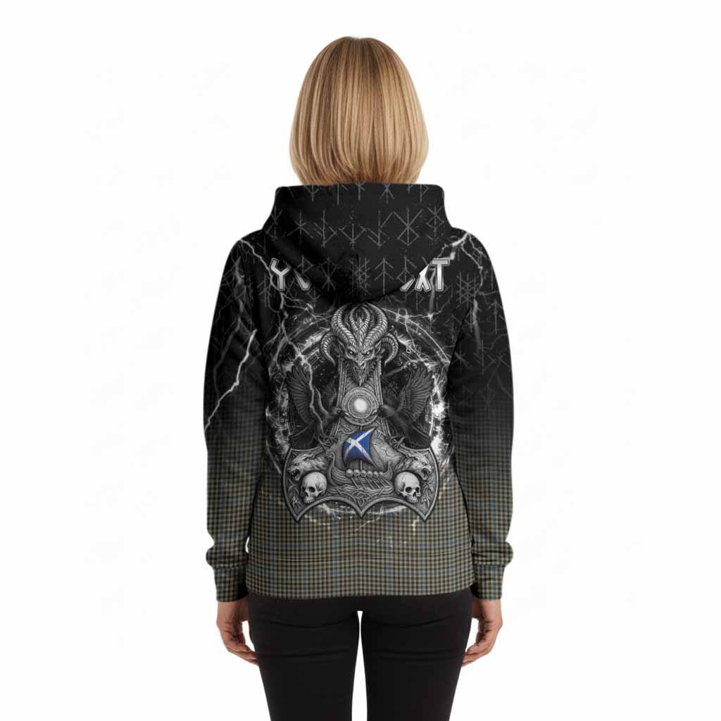 Haig Tartan Crest Hoodie Celtic Odin's Raven Legacy