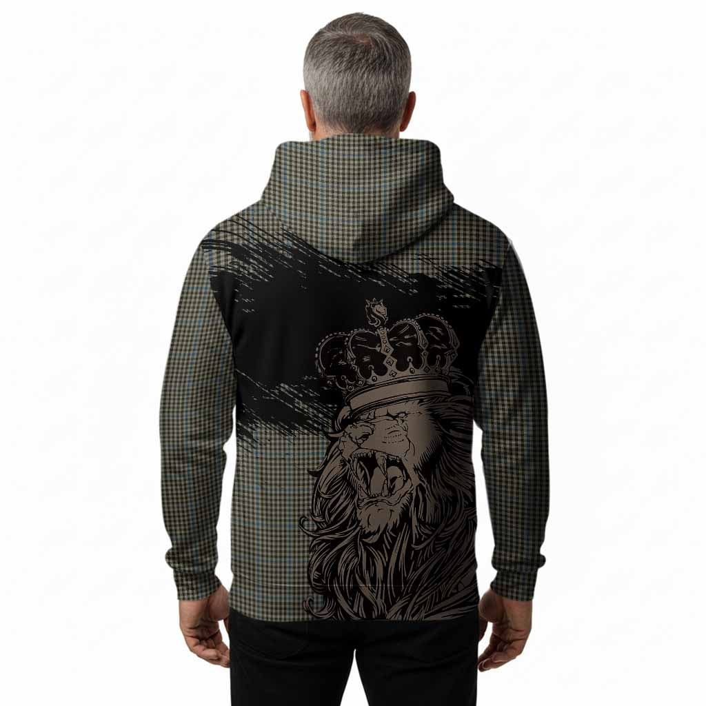 Haig Tartan Crest Hoodie Crowned Lion Heritage Style