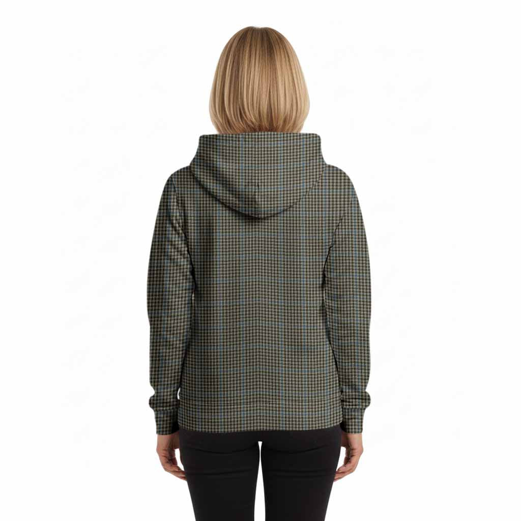 Haig Tartan Crest Hoodie Ferocious Lion Style