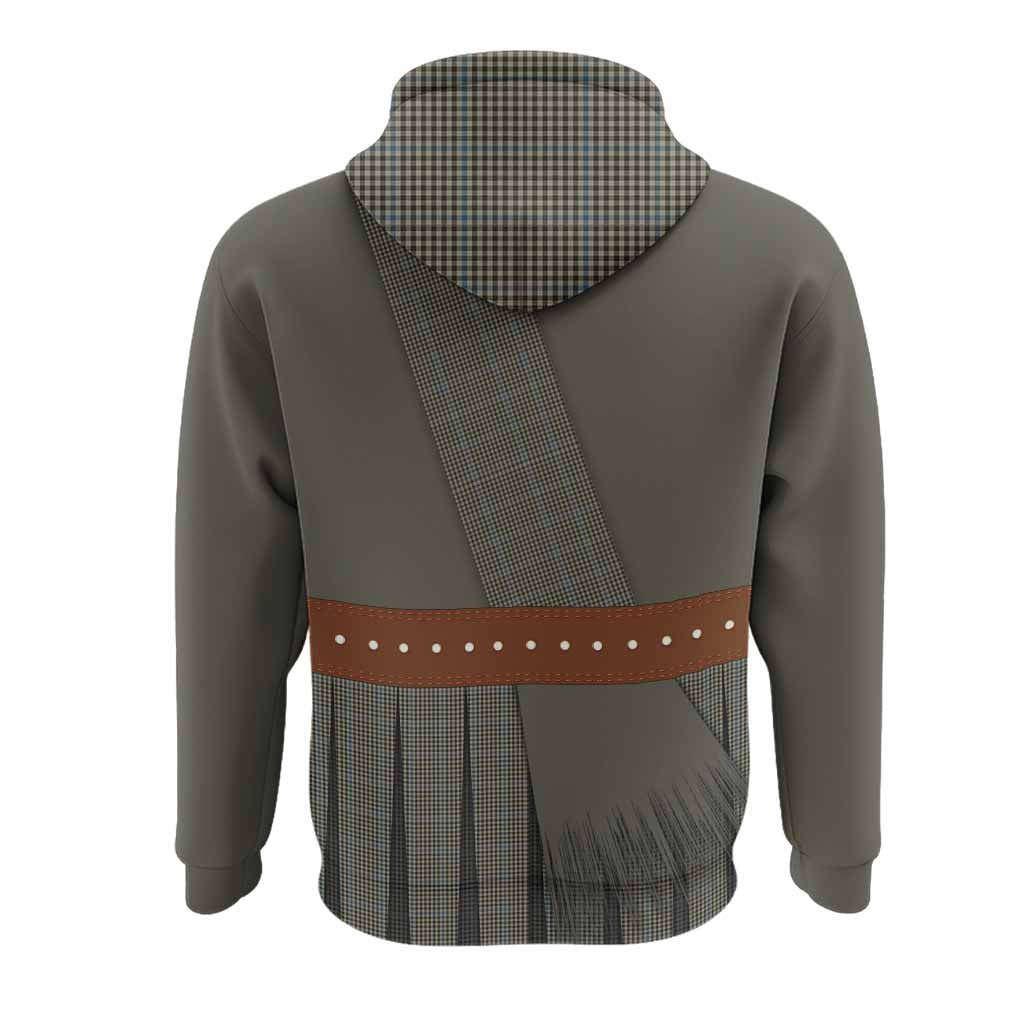 Haig Tartan Crest Hoodie Kilt Costume Style
