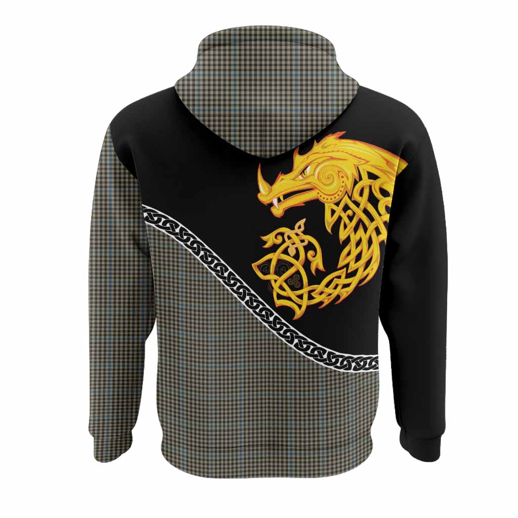 Haig Tartan Crest Hoodie Legendary Dragon Knot Half Style
