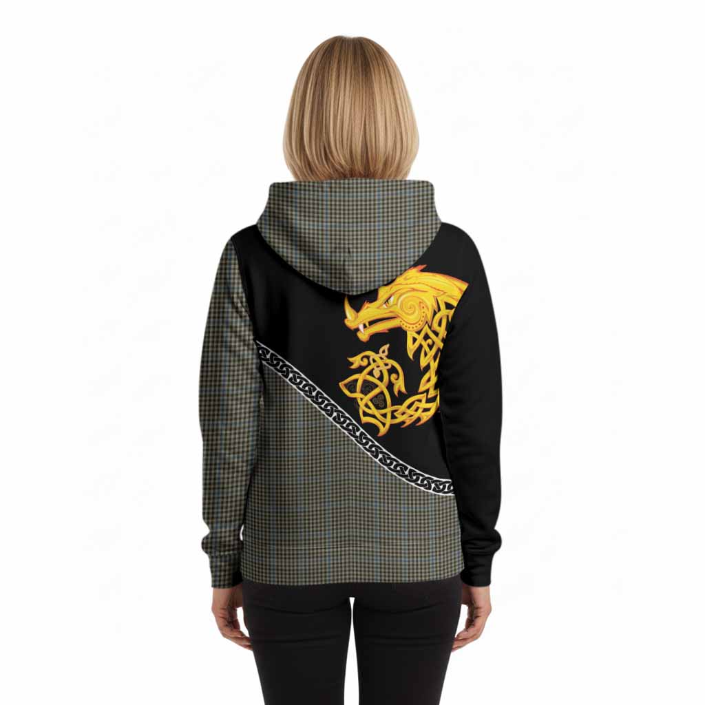 Haig Tartan Crest Hoodie Legendary Dragon Knot Half Style