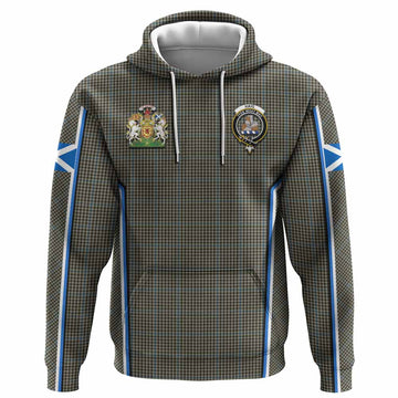 Haig Tartan Crest Hoodie Scotland Coat of Arm Flag Style