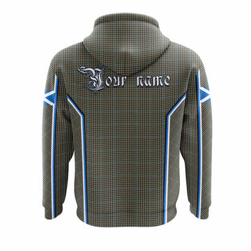 Haig Tartan Crest Hoodie Scotland Coat of Arm Flag Style