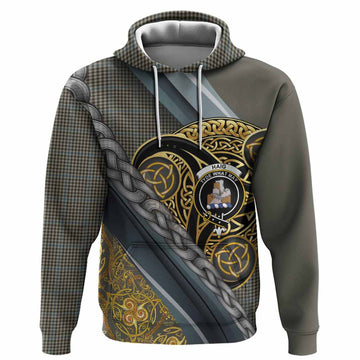 Haig Tartan Crest Hoodie Scottish Triskele Celtic
