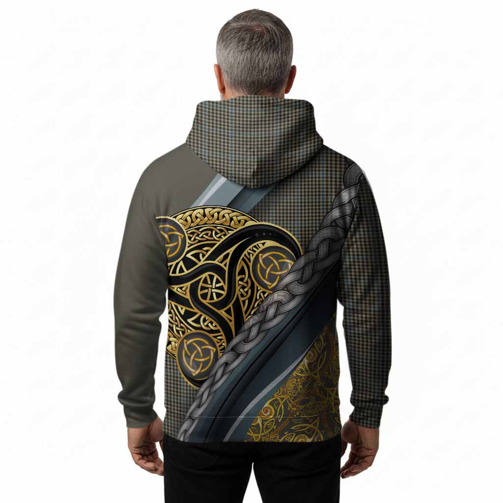 Haig Tartan Crest Hoodie Scottish Triskele Celtic